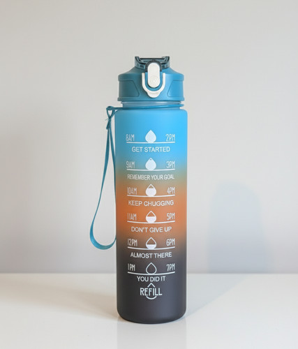 Motivational water bottle - motivational,