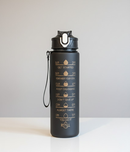 Motivational water bottle - water,