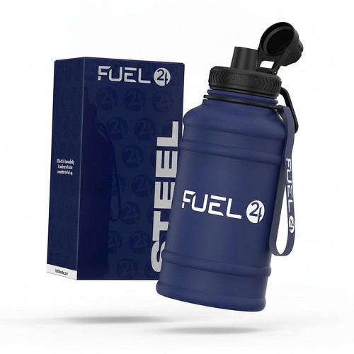 Stainless steel water bottle - stainless,