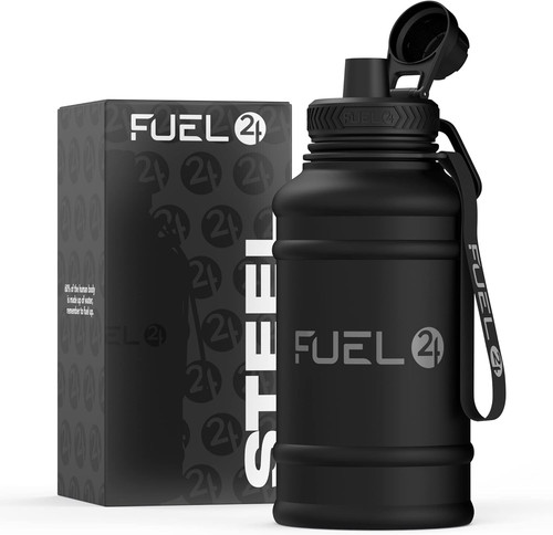 Black water bottle - black,