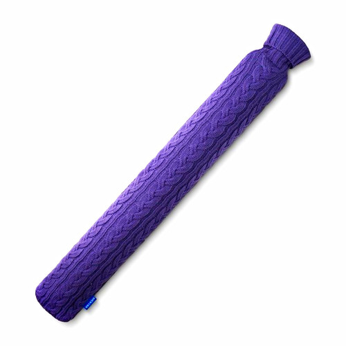 Purple hot water bottle - water,