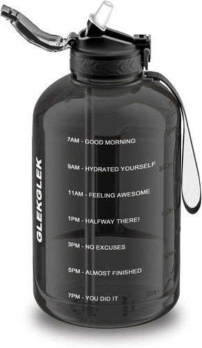 Water bottle black - water, 3l
